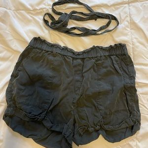 Aerie High Waisted Linen Shorts